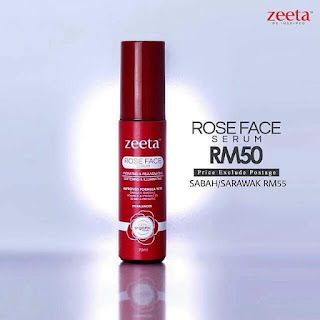 Rose Face Serum Zeeta Produk Terbaik Hilangkan Jeragat dan Parut Jerawat