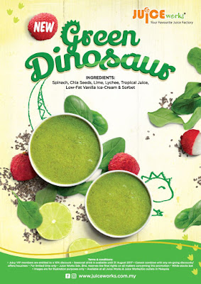 Green Dinosaur Minuman Sayur Bayam