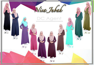 Jubah Plain Nisa Jubah Plain, Jubah Murah
